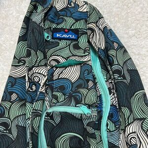 Rare Kavu Ocean Waves Pattern Slingbag